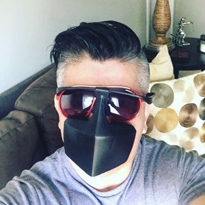 Mask Shield Light Plastic Black